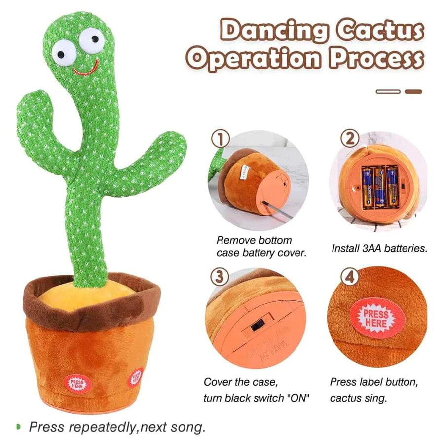 LED Musical Dancing & Mimicry Cactus Toy