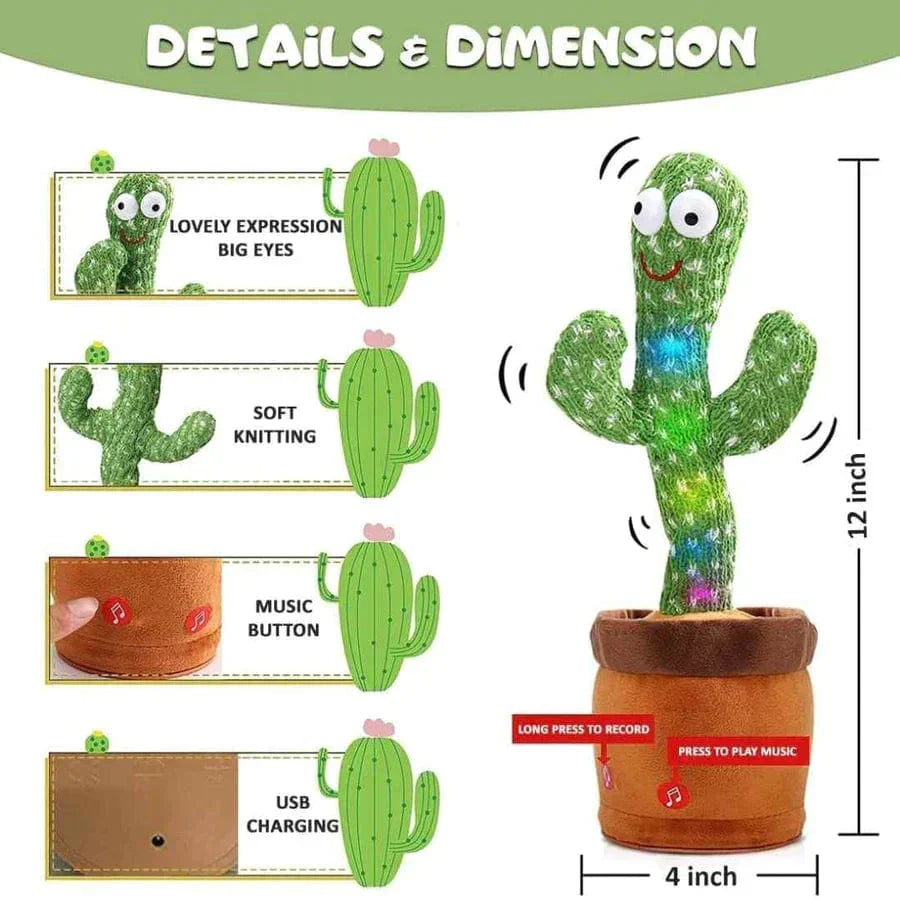 LED Musical Dancing & Mimicry Cactus Toy