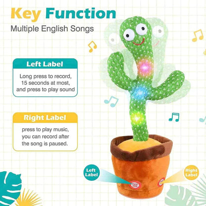LED Musical Dancing & Mimicry Cactus Toy